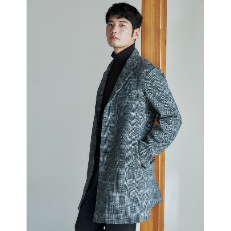 ザ ショップ ティーケー（メンズ）(THE SHOP TK(Men))のウールライクメルトンチェスターコート チェスターコート