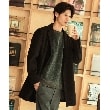 ザ ショップ ティーケー（メンズ）(THE SHOP TK(Men))のウールライクメルトンチェスターコート ブラック(019)