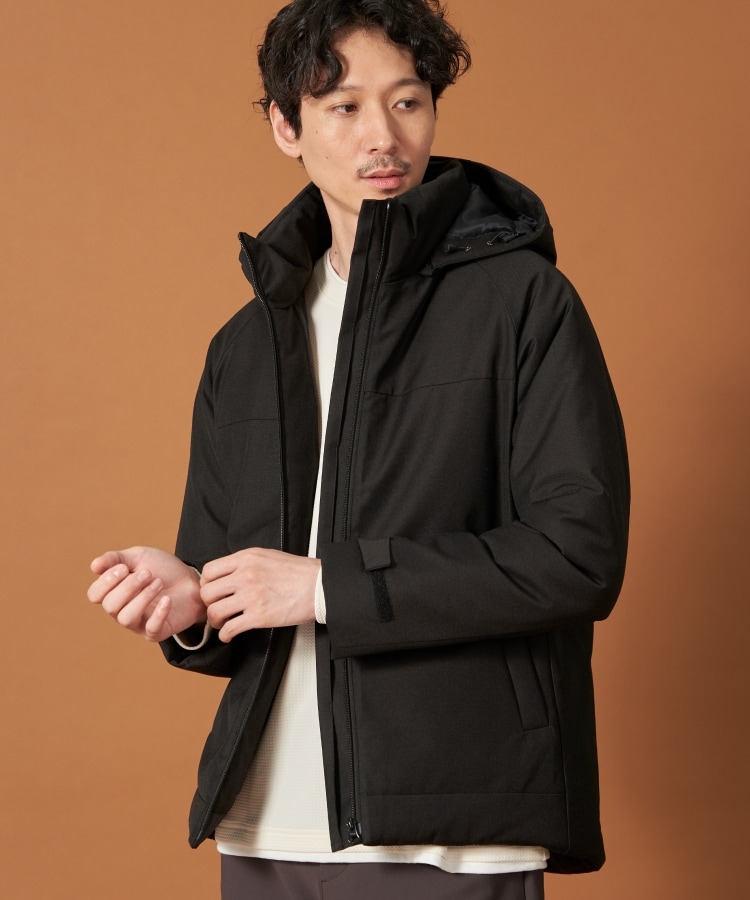 ザ ショップ ティーケー（メンズ）(THE SHOP TK(Men))のSORONA中綿フードブルゾン 蓄熱／保温／洗える／防風／撥水／ビジネス対応可3