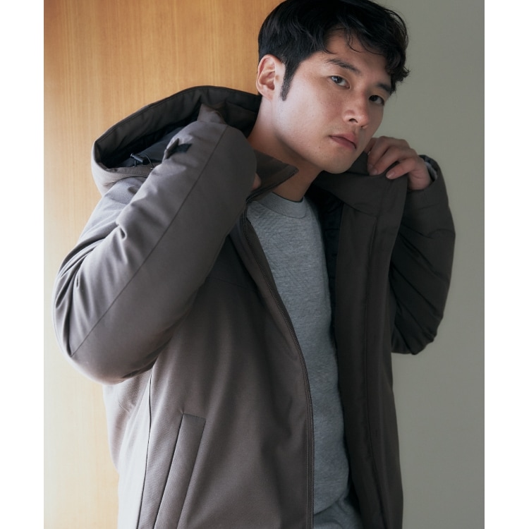 ザ ショップ ティーケー（メンズ）(THE SHOP TK(Men))のSORONA中綿フードブルゾン 蓄熱／保温／洗える／防風／撥水／ビジネス対応可 中綿コート