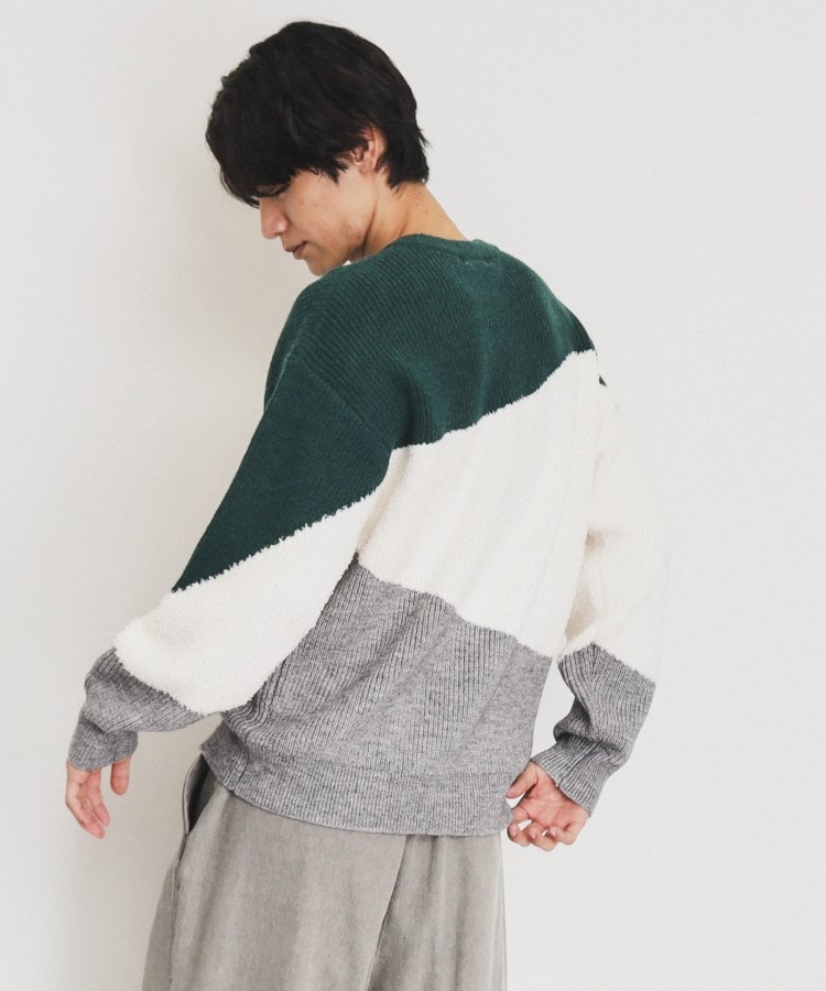 ザ ショップ ティーケー（メンズ）(THE SHOP TK(Men))のフェザー切替ウェーブプルオーバー6