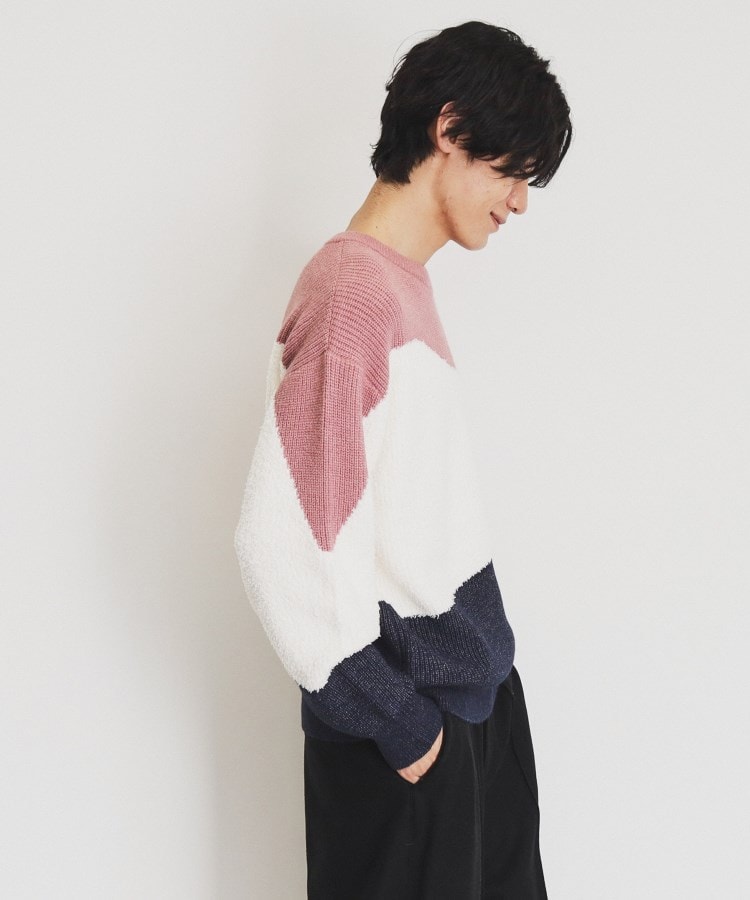 ザ ショップ ティーケー（メンズ）(THE SHOP TK(Men))のフェザー切替ウェーブプルオーバー13