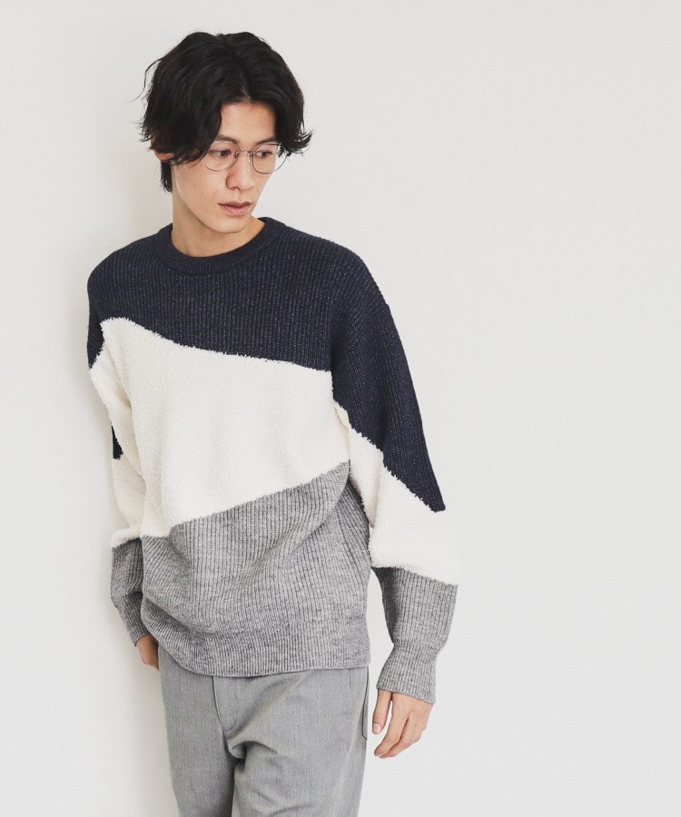 ザ ショップ ティーケー（メンズ）(THE SHOP TK(Men))のフェザー切替ウェーブプルオーバー17