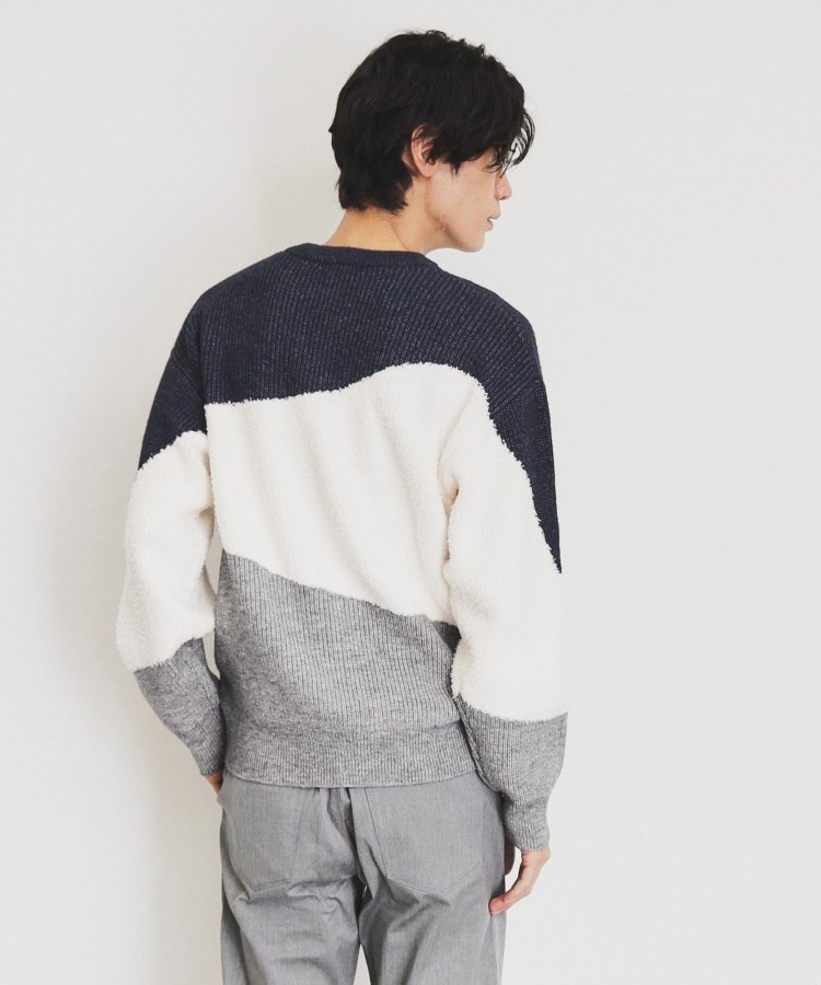 ザ ショップ ティーケー（メンズ）(THE SHOP TK(Men))のフェザー切替ウェーブプルオーバー18