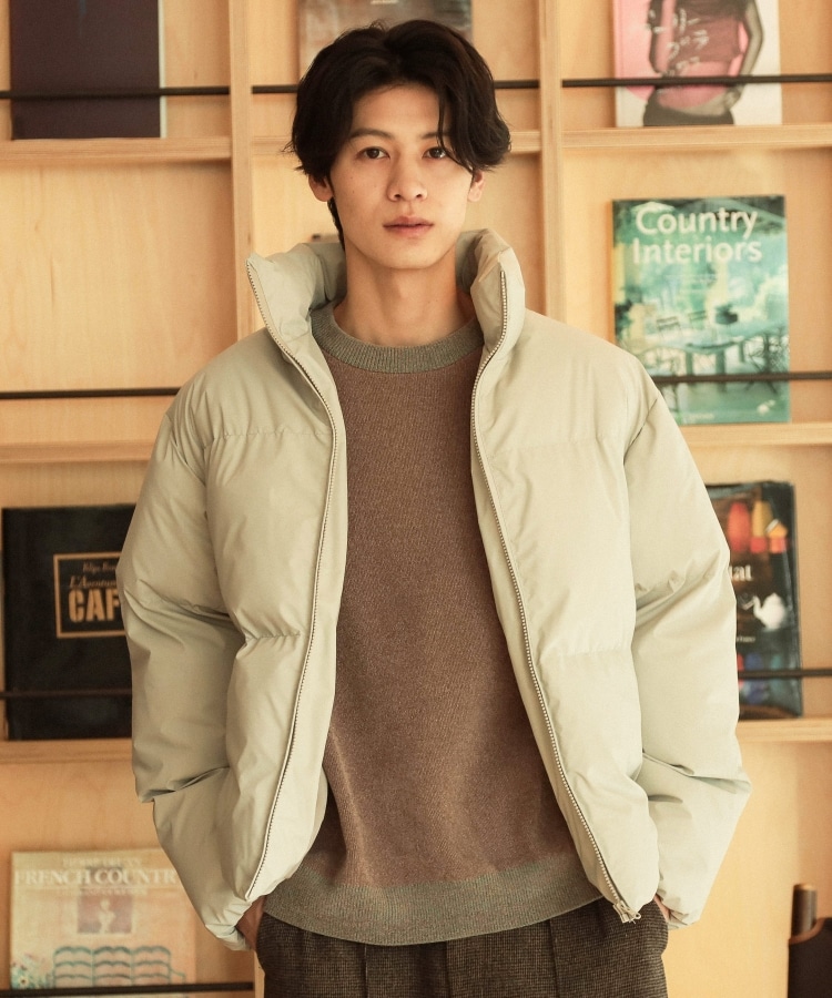 スタンドネック中綿ジップブルゾン(中綿コート) | THE SHOP TK スタンドネック中綿ジップブルゾン(中綿コート) | THE SHOP TK