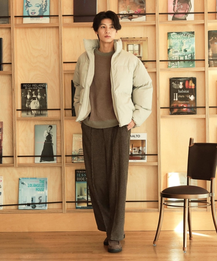 ザ ショップ ティーケー（メンズ）(THE SHOP TK(Men))のスタンドネック中綿ジップブルゾン2