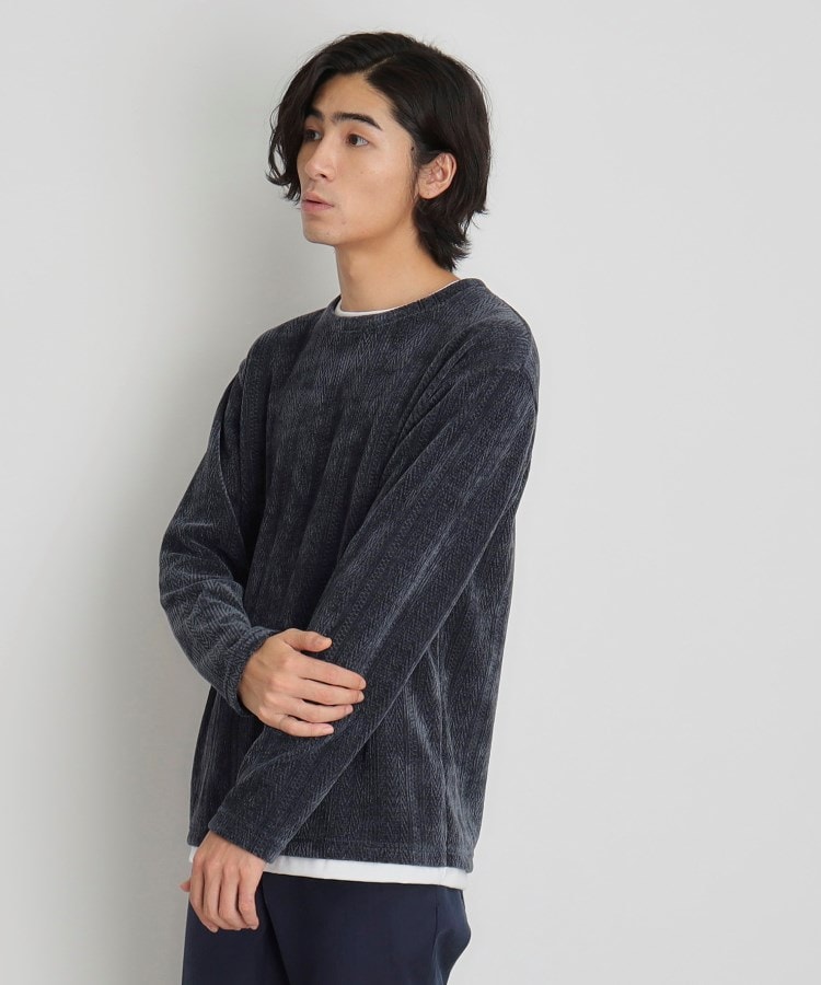 ザ ショップ ティーケー（メンズ）(THE SHOP TK(Men))のシェニールケーブルプルオーバー16