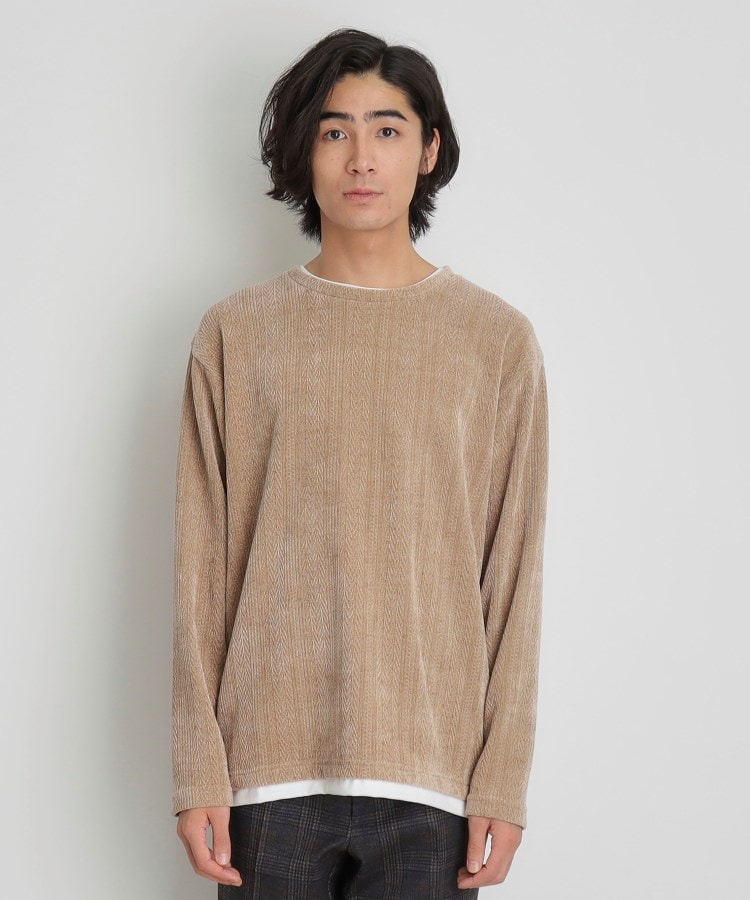 ザ ショップ ティーケー（メンズ）(THE SHOP TK(Men))のシェニールケーブルプルオーバー24