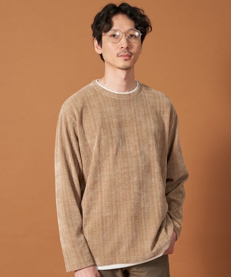 ザ ショップ ティーケー（メンズ）(THE SHOP TK(Men))のシェニールケーブルプルオーバー2