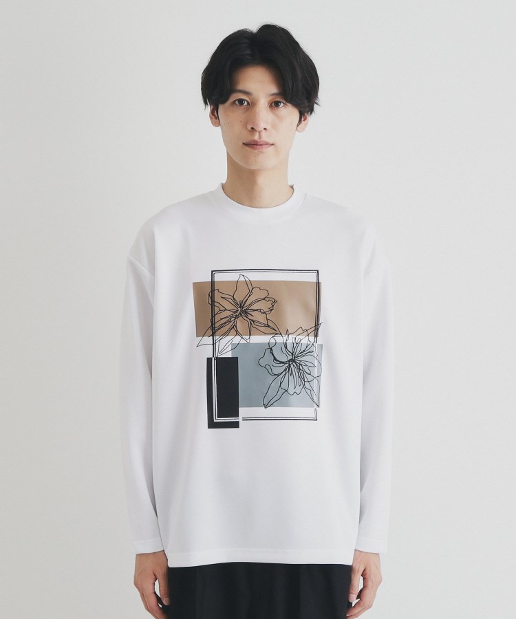 ザ ショップ ティーケー（メンズ）(THE SHOP TK(Men))のステッチワークグラフィック長袖Tシャツ9