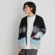 ザ ショップ ティーケー（メンズ）(THE SHOP TK(Men))のシャギーニットカーディガン ビッグシルエット ブラック(019)