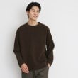 ザ ショップ ティーケー（メンズ）(THE SHOP TK(Men))のジャカードモールボアプルオーバー ブラウン(069)