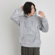 ザ ショップ ティーケー（メンズ）(THE SHOP TK(Men))のボアフリースプルオーバーパーカー チャコールグレー(014)