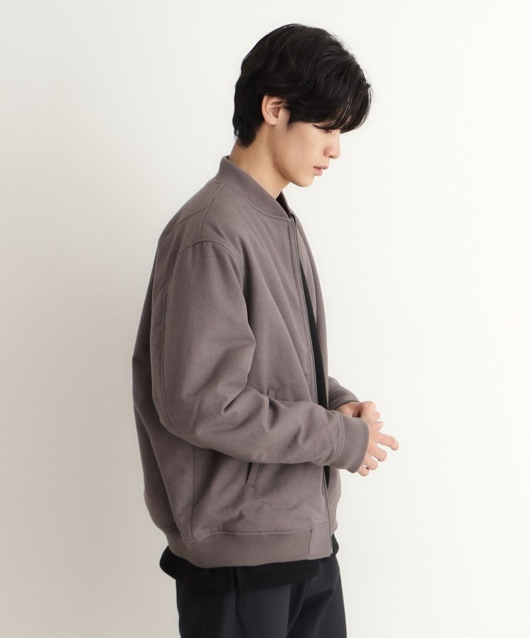 ザ ショップ ティーケー（メンズ）(THE SHOP TK(Men))のシャークスキン薄中綿リブブルゾン10