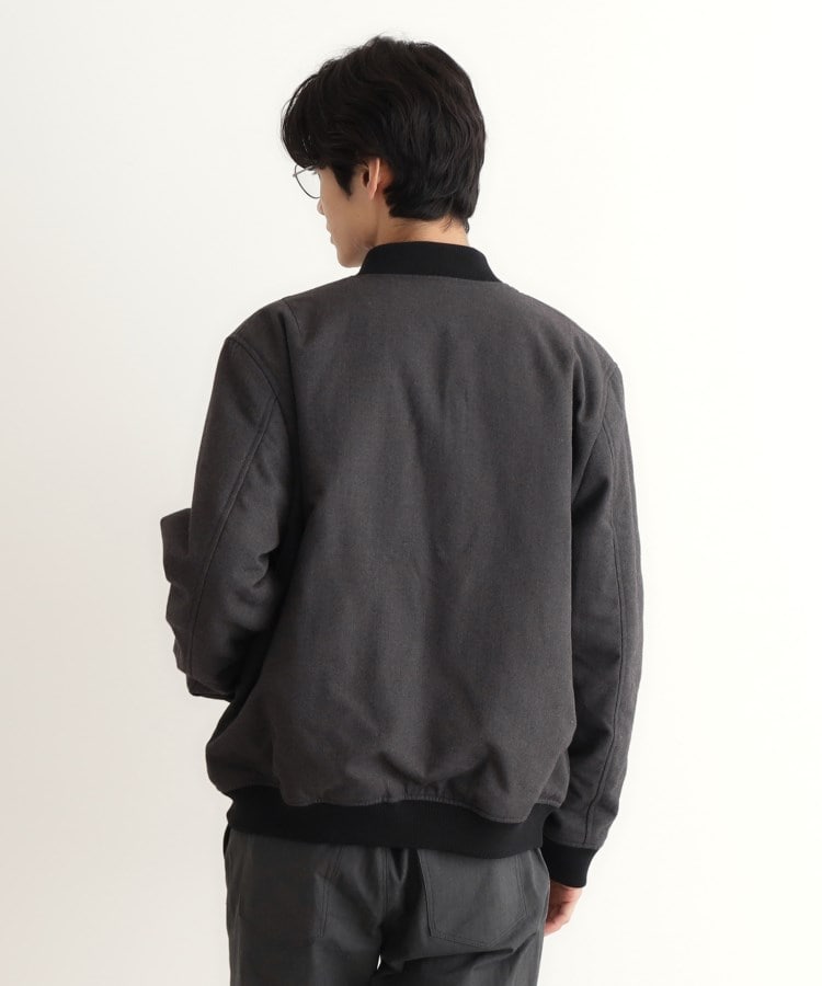 ザ ショップ ティーケー（メンズ）(THE SHOP TK(Men))のシャークスキン薄中綿リブブルゾン20