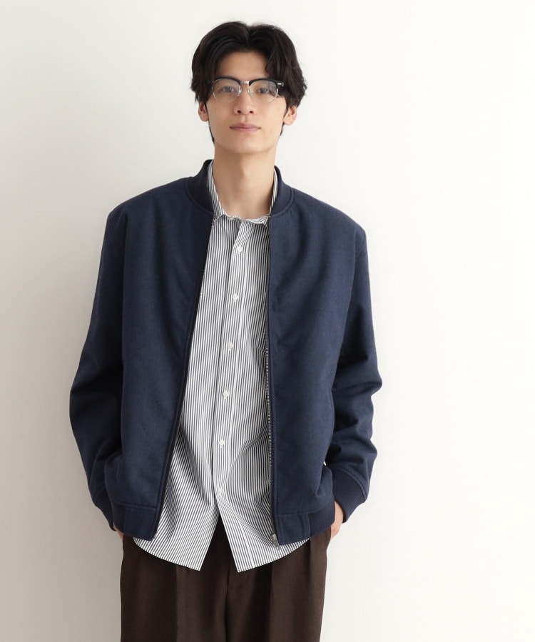 ザ ショップ ティーケー（メンズ）(THE SHOP TK(Men))のシャークスキン薄中綿リブブルゾン14