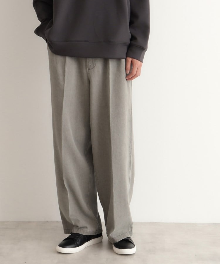 ザ ショップ ティーケー（メンズ）(THE SHOP TK(Men))のツータックワイドストレートスラックス ツイル／デニム13