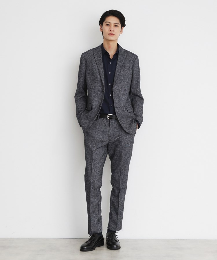 ザ ショップ ティーケー（メンズ）(THE SHOP TK(Men))のウール混ホームスパンパンツ7