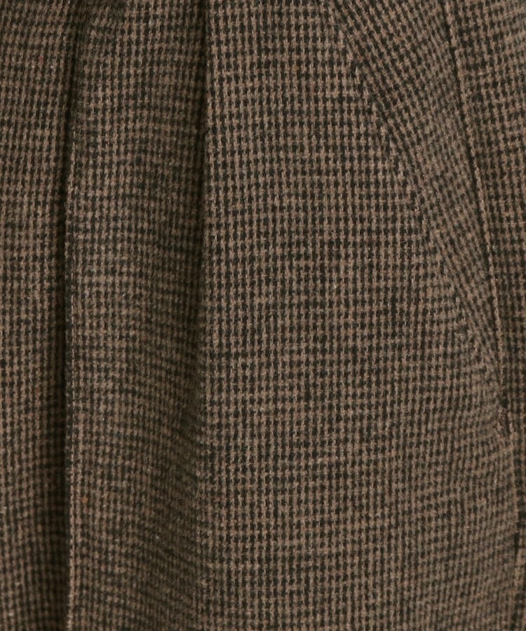 ザ ショップ ティーケー（メンズ）(THE SHOP TK(Men))のタックワイドスラックス ブラック／グレンチェック／ブラウンチェック12