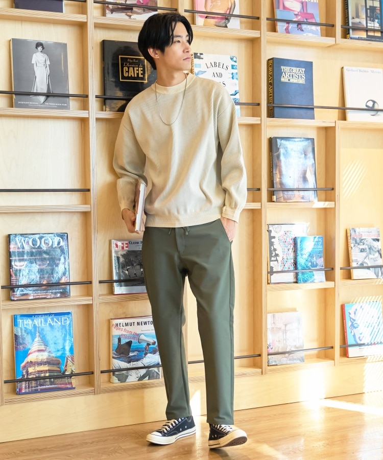 ザ ショップ ティーケー（メンズ）(THE SHOP TK(Men))の【ストレッチ/ウエストゴム/リラックス感のある履き心地】新・スマートムーブイージーパンツ33