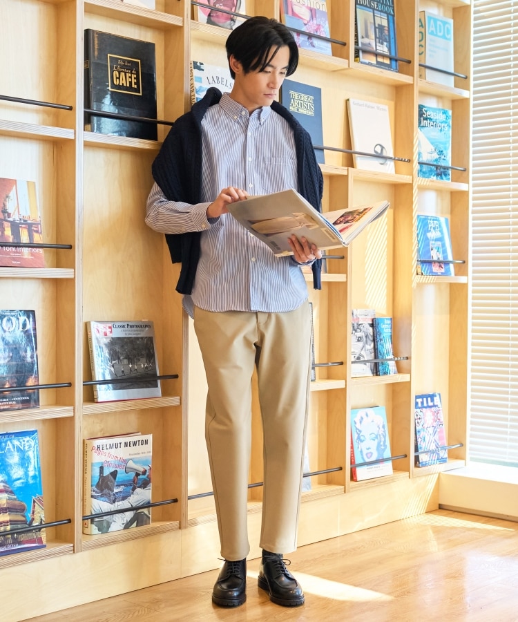 ザ ショップ ティーケー（メンズ）(THE SHOP TK(Men))の◆【ストレッチ/ウエストゴム/リラックス感のある履き心地】新・スマートムーブイージーパンツ34
