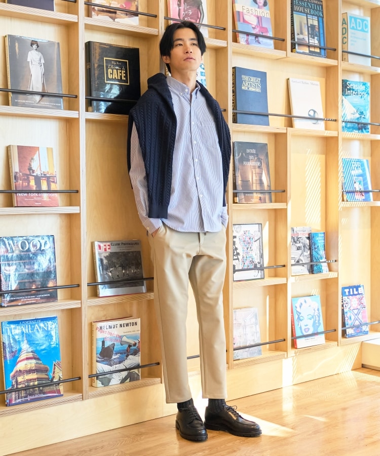 ザ ショップ ティーケー（メンズ）(THE SHOP TK(Men))の◆【ストレッチ/ウエストゴム/リラックス感のある履き心地】新・スマートムーブイージーパンツ35