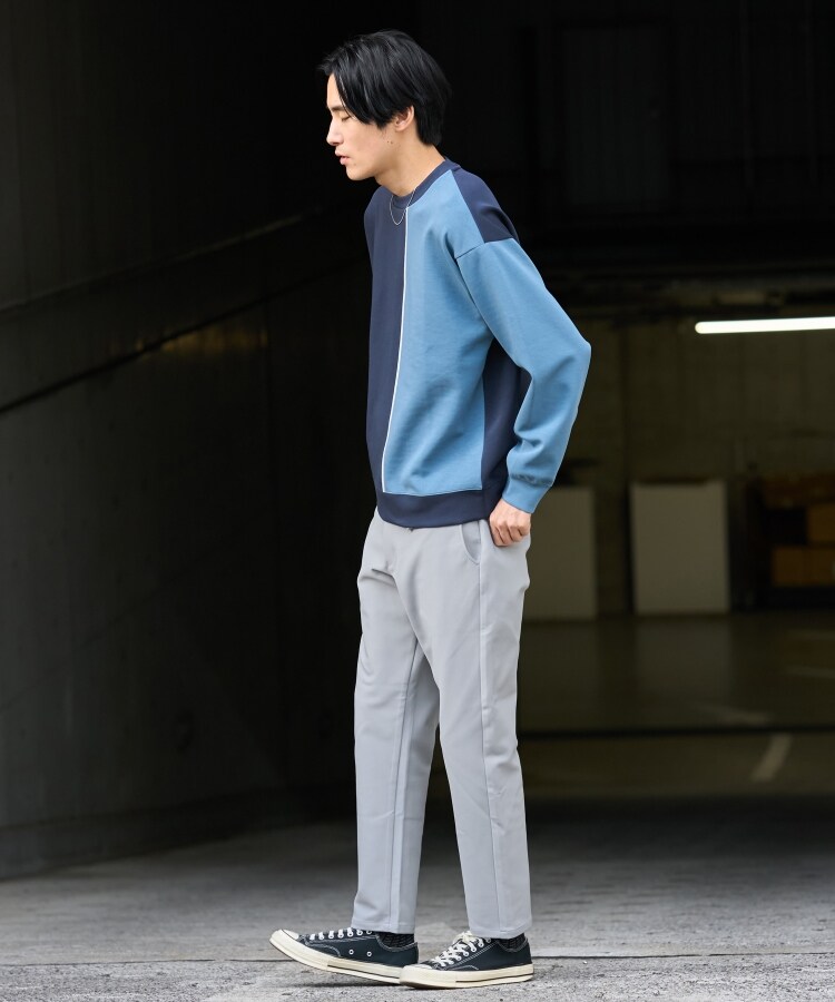 ザ ショップ ティーケー（メンズ）(THE SHOP TK(Men))の【ストレッチ/ウエストゴム/リラックス感のある履き心地】新・スマートムーブイージーパンツ43