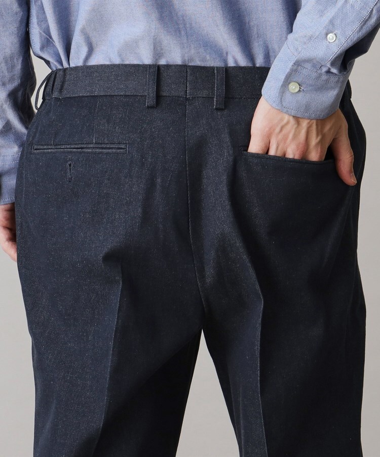 ザ ショップ ティーケー（メンズ）(THE SHOP TK(Men))の◆【セットアップ可/色落ちしにくい】エバーデニムスラックス7