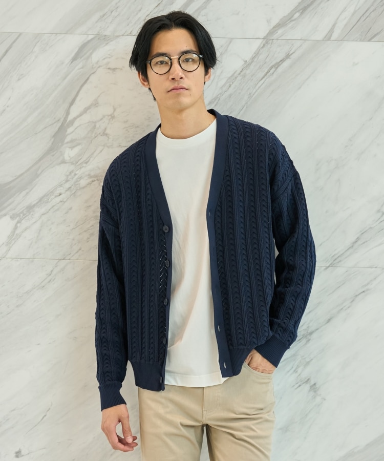 ザ ショップ ティーケー（メンズ）(THE SHOP TK(Men))のチャンキーニットカーデ5