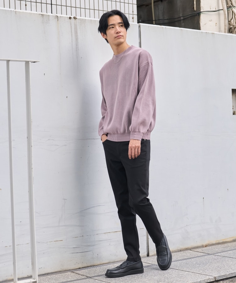 ザ ショップ ティーケー（メンズ）(THE SHOP TK(Men))の【裏表2WAY／軽量】リバーシブル畦ニット32