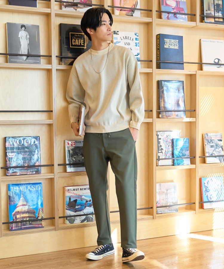 ザ ショップ ティーケー（メンズ）(THE SHOP TK(Men))の【裏表2WAY／軽量/ユニセックスでおすすめ】リバーシブル畦ニット29