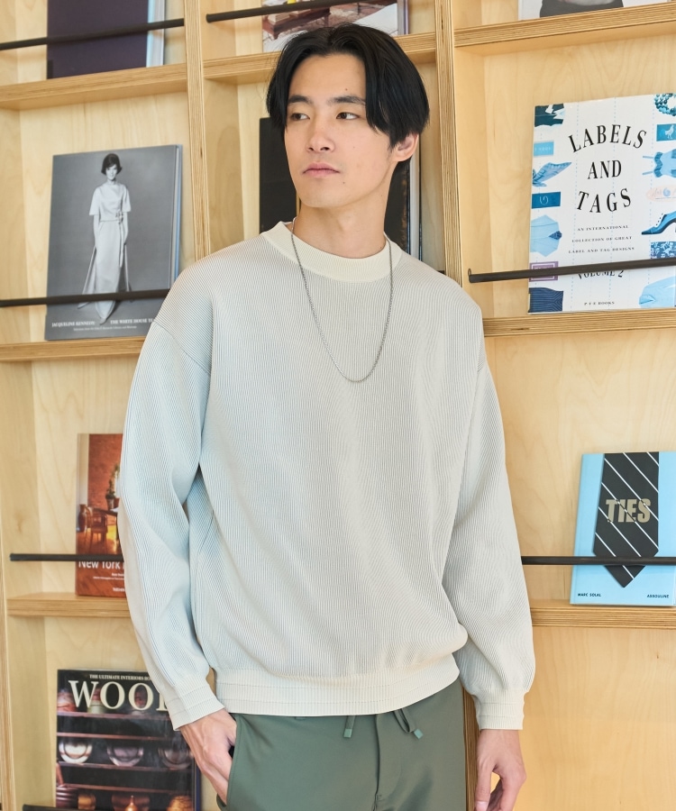 ザ ショップ ティーケー（メンズ）(THE SHOP TK(Men))の【裏表2WAY／軽量/ユニセックスでおすすめ】リバーシブル畦ニット28