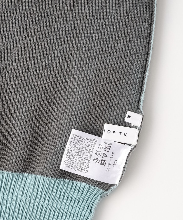 ザ ショップ ティーケー（メンズ）(THE SHOP TK(Men))の【裏表2WAY／軽量】リバーシブル畦ニット77