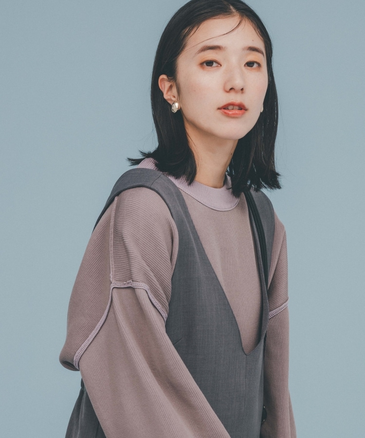 ザ ショップ ティーケー（メンズ）(THE SHOP TK(Men))の【裏表2WAY／軽量】リバーシブル畦ニット4