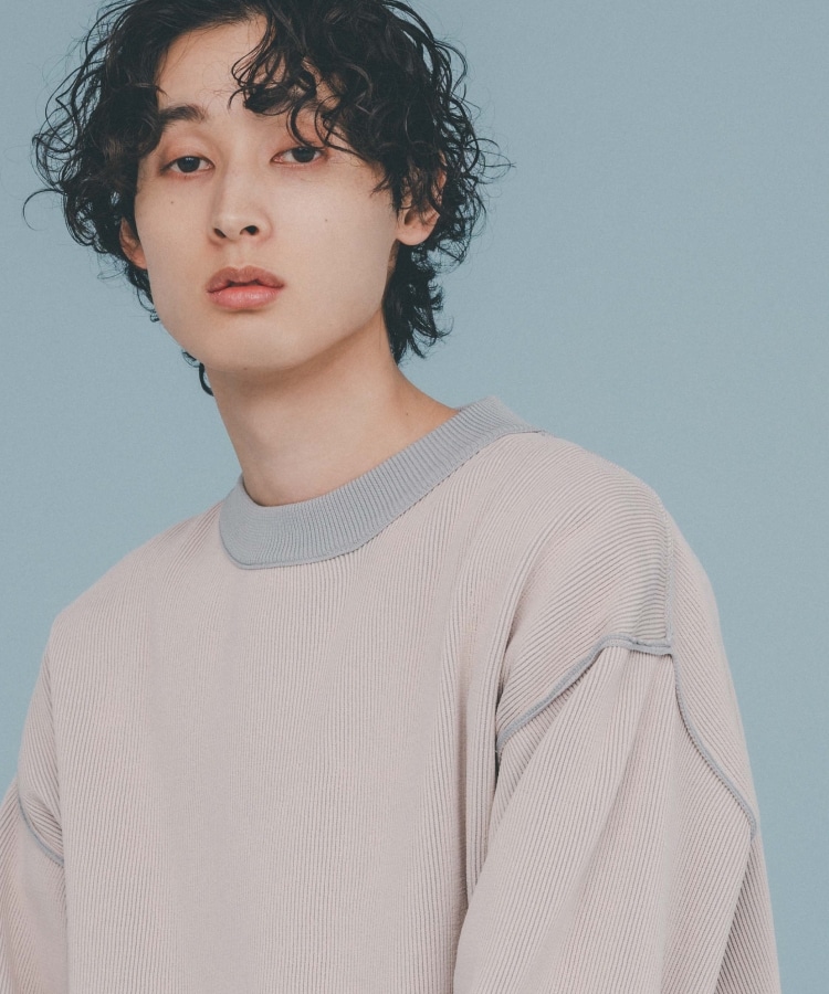ザ ショップ ティーケー（メンズ）(THE SHOP TK(Men))の【裏表2WAY／軽量】リバーシブル畦ニット21