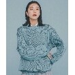 ザ ショップ ティーケー（メンズ）(THE SHOP TK(Men))の【裏表2WAY／軽量】リバーシブル畦ニット サックスブルー(090)