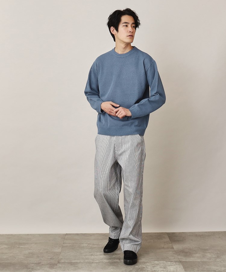 ザ ショップ ティーケー（メンズ）(THE SHOP TK(Men))のデニムライクポリニットプルオーバー9