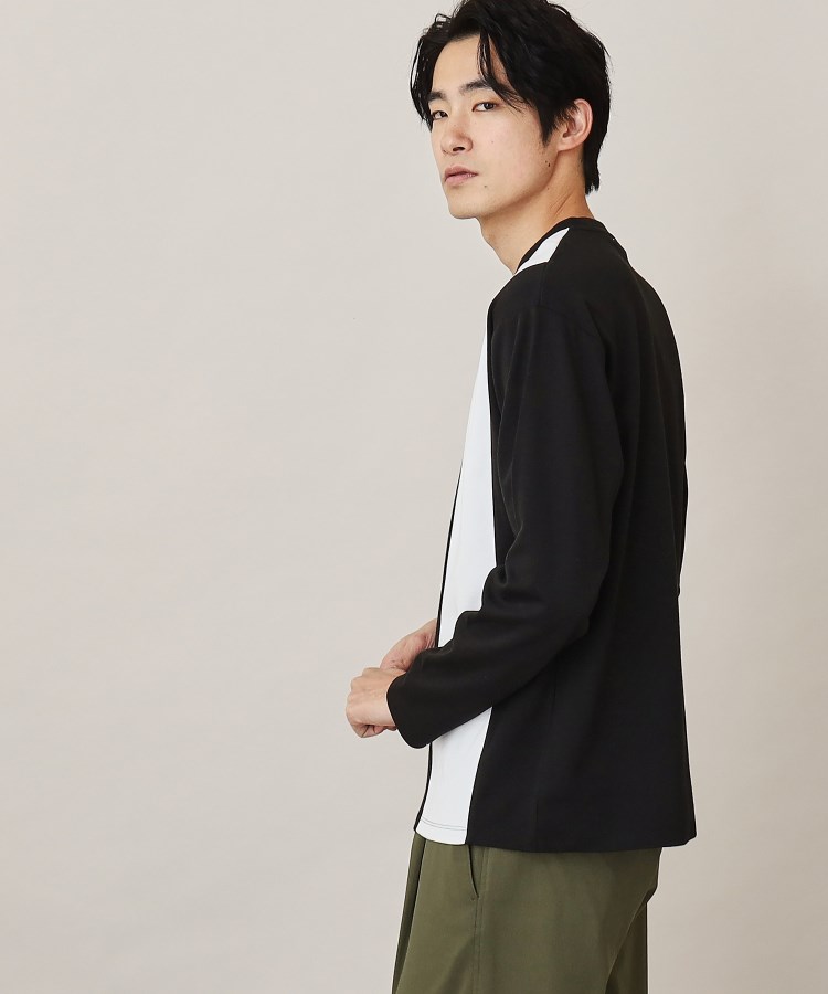 ザ ショップ ティーケー（メンズ）(THE SHOP TK(Men))のポンチストライプ切替ロングTシャツ15