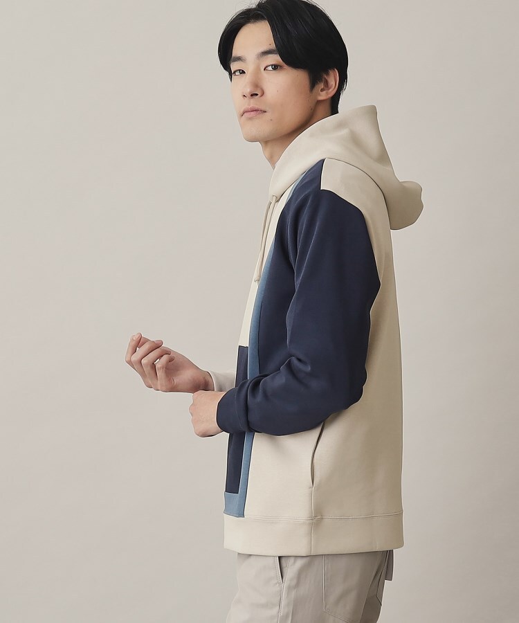 ザ ショップ ティーケー（メンズ）(THE SHOP TK(Men))の【ハリコシのあるキレイめ素材/ストレッチ】新・ダンボールブロッキングパーカー25