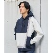 ザ ショップ ティーケー（メンズ）(THE SHOP TK(Men))の【ハリコシのあるキレイめ素材/ストレッチ】新・ダンボールブロッキングパーカー ネイビー(594)