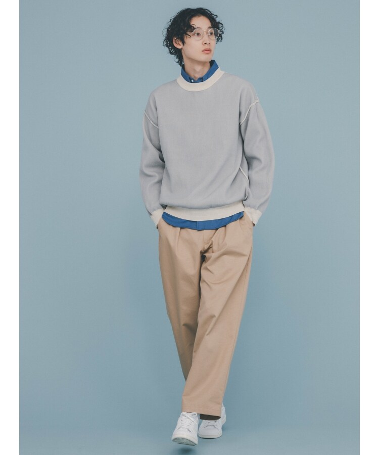 ザ ショップ ティーケー（メンズ）(THE SHOP TK(Men))のカーブワイドチノパンツ3