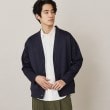 ザ ショップ ティーケー（メンズ）(THE SHOP TK(Men))の【ユニセックスでおすすめ】カルゼダンボールカーディガン ネイビー(094)