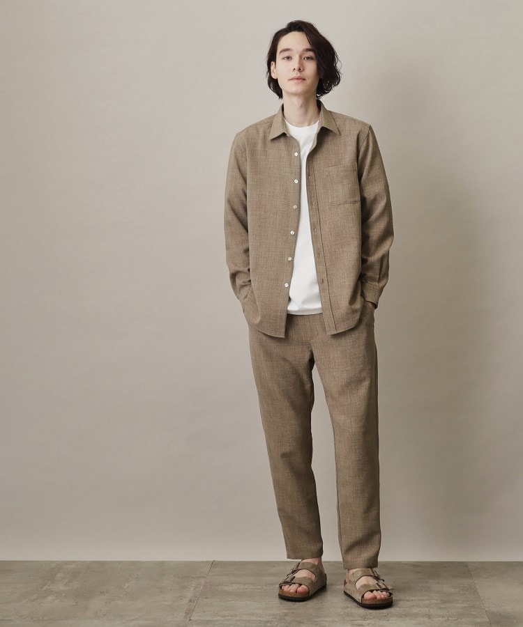 ザ ショップ ティーケー（メンズ）(THE SHOP TK(Men))の【セットアップ可／ドライタッチ】Reflax（R） リネンライクイージーパンツ25