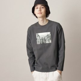 ザ ショップ ティーケー（メンズ）(THE SHOP TK(Men))のFrenchプリントフォトTシャツ