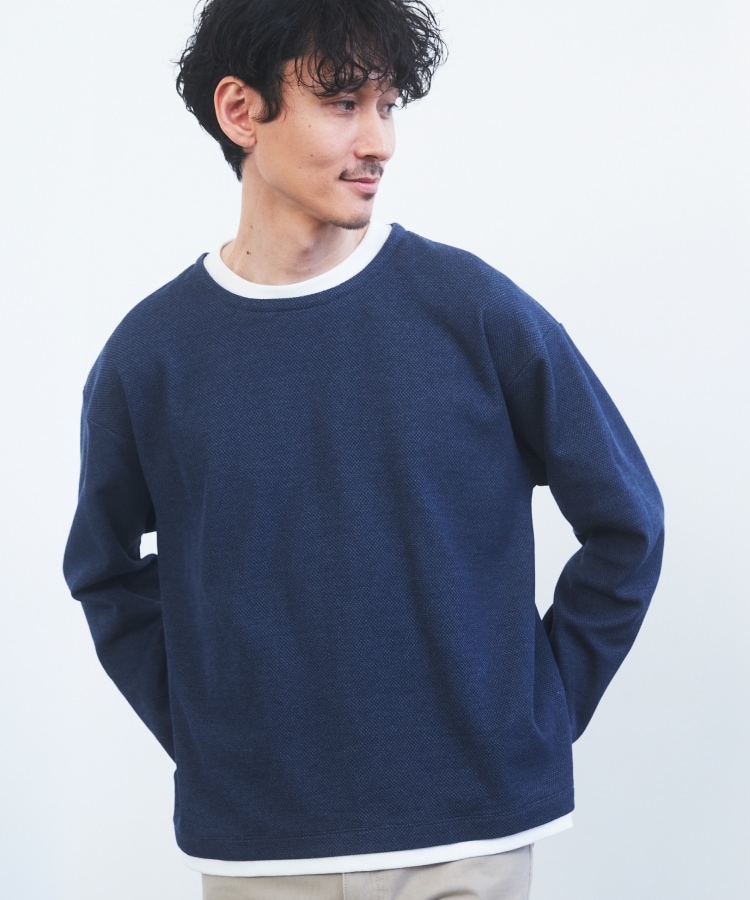 インディゴライクカノコTシャツ(カットソー) | THE SHOP TK インディゴライクカノコTシャツ(カットソー) | THE SHOP TK
