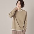 ザ ショップ ティーケー（メンズ）(THE SHOP TK(Men))のインディゴライクカノコTシャツ ベージュ(052)