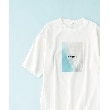ザ ショップ ティーケー（メンズ）(THE SHOP TK(Men))の【サスティナブル素材】FRESH NATUREデザイン刺繍Tシャツ プリント オフホワイト(003)