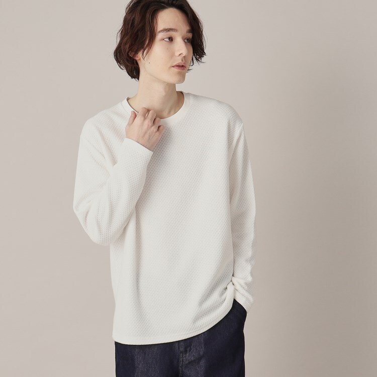 ザ ショップ ティーケー（メンズ）(THE SHOP TK(Men))のビッグワッフルプルオーバー カットソー