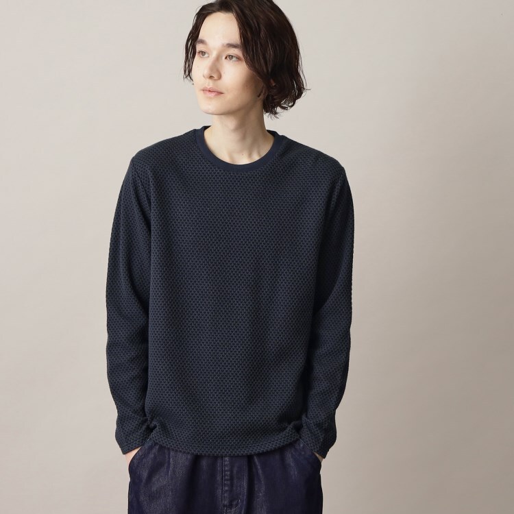 ザ ショップ ティーケー（メンズ）(THE SHOP TK(Men))のビッグワッフルプルオーバー カットソー