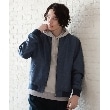 ザ ショップ ティーケー（メンズ）(THE SHOP TK(Men))の【セットアップ可】シャークスキンリブブルゾン ネイビー(094)